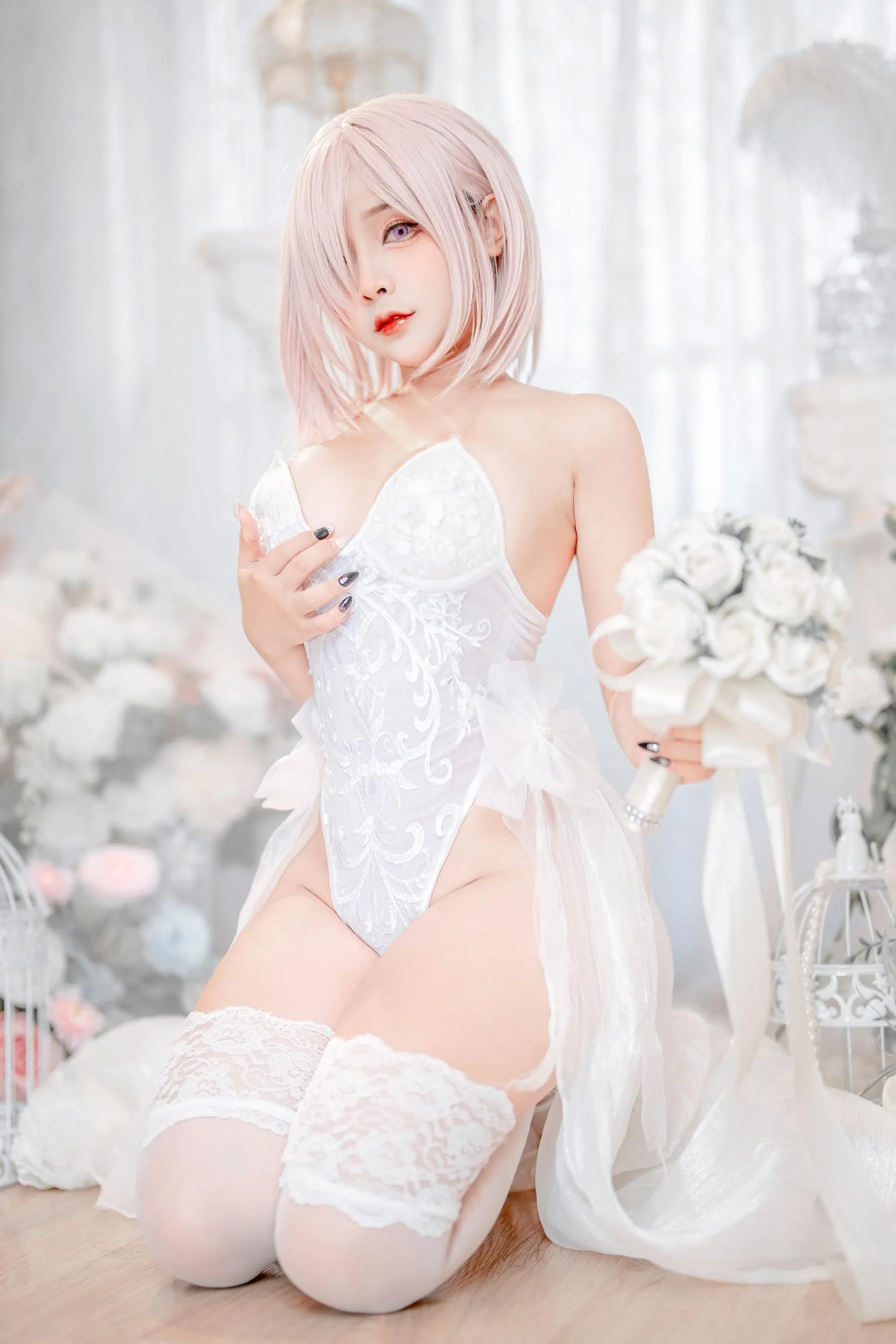 Sayo Momo – NO.23 Mashu white lingerie body oil [58P]插图3